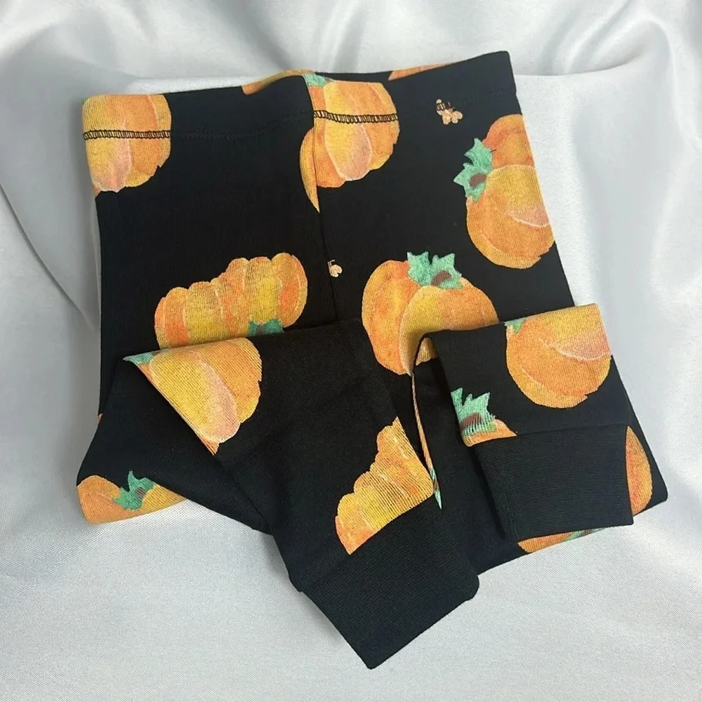 Burt’s Bees Baby Midnight Pumpkin Organic Pjs Set Cotton Size 12 Months Fall